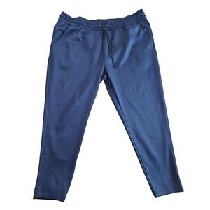 Xersion Quick-Dri Fleece Pant Men's 3XLT Navy Jogger Drawstring EUC LNC 3 Pocket